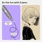 Set of 2 Fineliner Pens, Black Micro Pens for Drawing, Waterproof Archival Ink, Ultra Fine Tip Pens for Illustration, Technical Pen, Sketching, Writing, Drawing, Journaling, Pair of Fine Tip